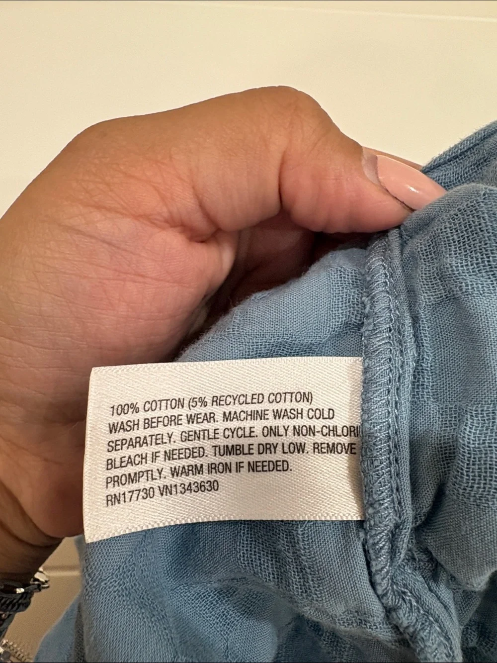 cloud island Blue Check-Textured Cotton Blend Toddler Shorts
